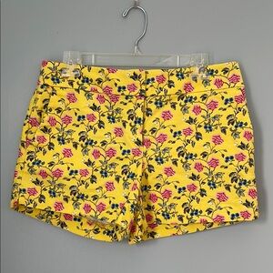 LOFT Women’s Floral Yellow Shorts - Size 4